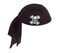 Beistle Club Pack of 12 Black Pirate Scarf Hat with Skull and Crossbones - Child Size